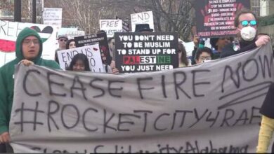 تظاهرات حمایت از مردم فلسطین در لسآنجلس آمریکا+ تصاویر