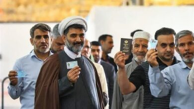 حضور پرشور زائران مسجد جمکران پای صندوقهای رأی+ فیلم