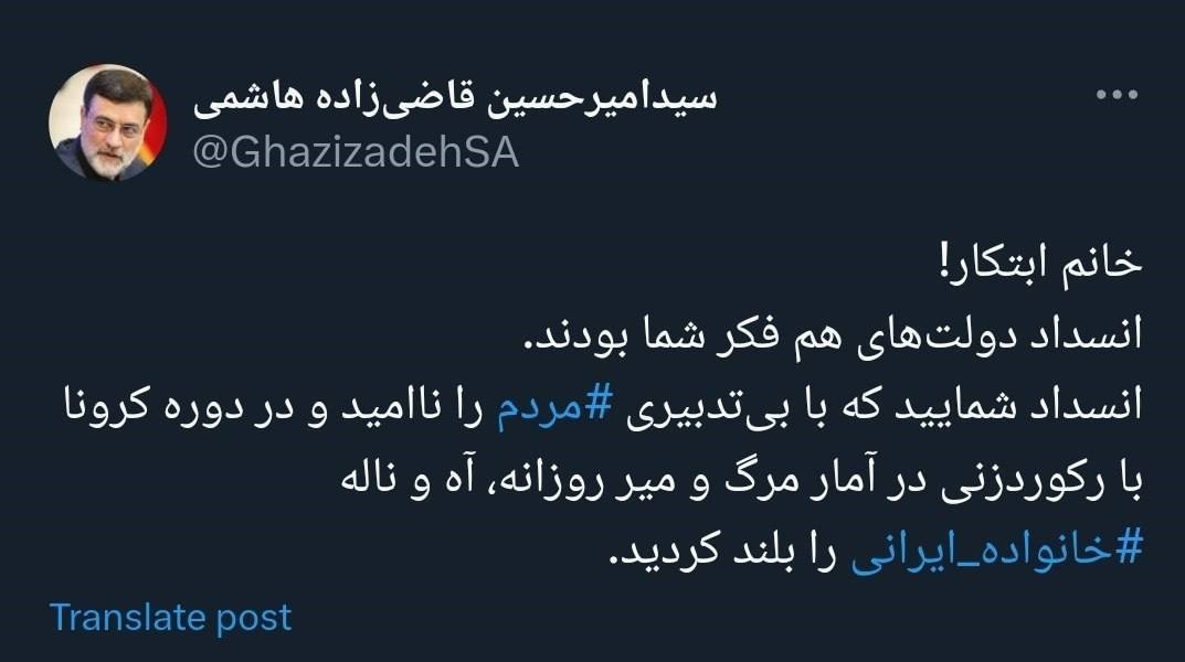 چهاردهمین دوره انتخابات ریاست جمهوری ایران , سید امیرحسین قاضیزاده هاشمی , معصومه ابتکار ,