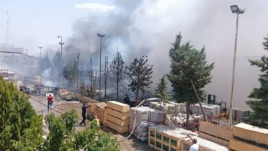 مهار آتشسوزی گسترده در شهرک صنعتی کاسپین