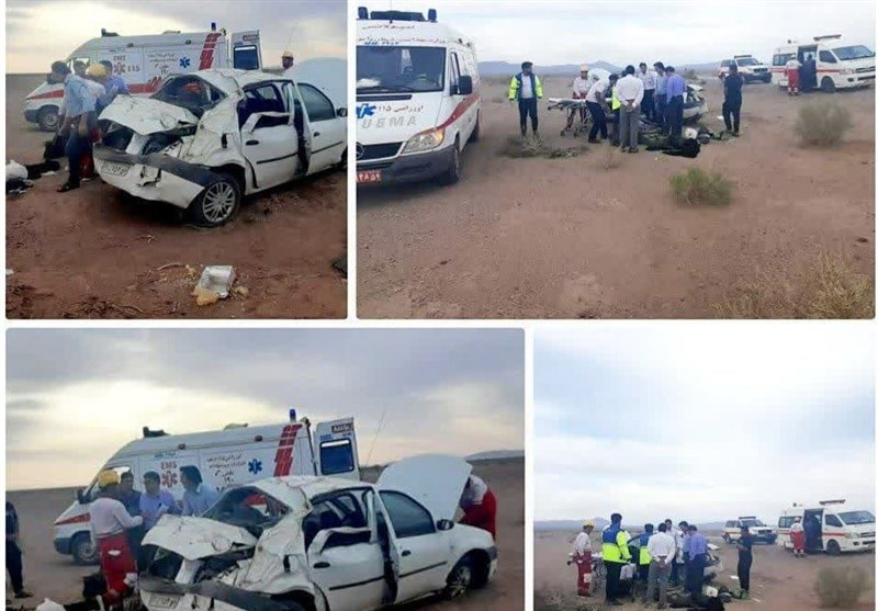 واژگونی در آزادراه کاشان – نطنز 6 کشته و زخمی برجا گذاشت