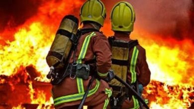 آتشسوزی گسترده در کارخانه قیام نخ شهرک صنعتی یزد