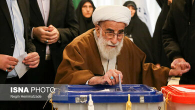 آیتالله جنتی رای خود را در صندوق انداخت