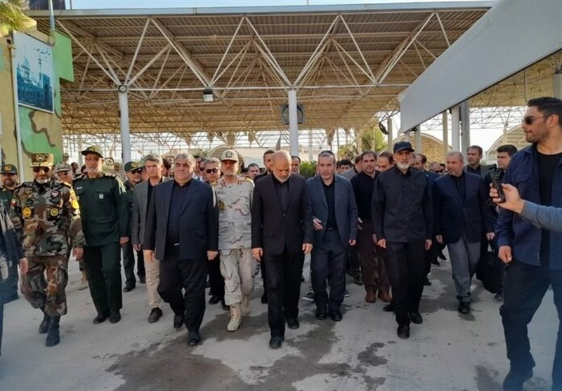 بازدید وزرای کشور ایران و عراق از مرز خسروی