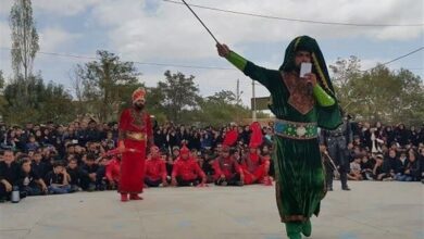 تعزیه خوانی در مجموعههای تاریخی تربت حیدریه+عکس