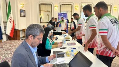 تیم ورزشهای پنچ گانه نیروهای مسلح رای خود را به صندوق انداختند