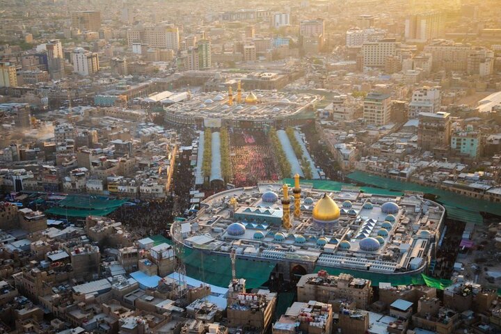 جمعیت خیرهکننده عزاداران حسینی در ناصریه عراق+فیلم