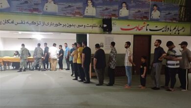 حضور پرشور نیروهای مسلح استان بوشهر در انتخابات