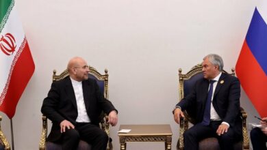 دیدار روسای مجالس ایران و روسیه/ تاکید بر توسعه همکاریهای دو کشور