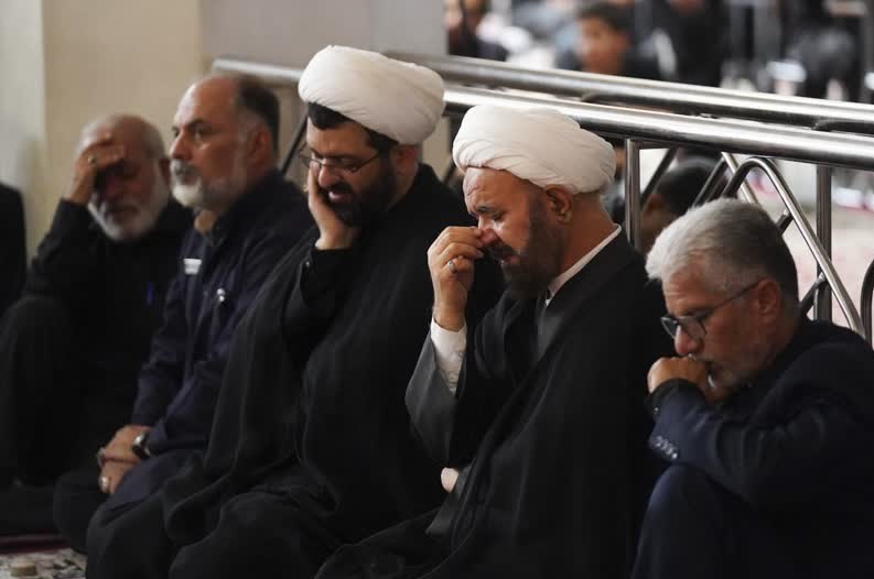 سوگواری عاشقان ثارالله در سومین حرم اهلبیت در تاسوعای حسینی