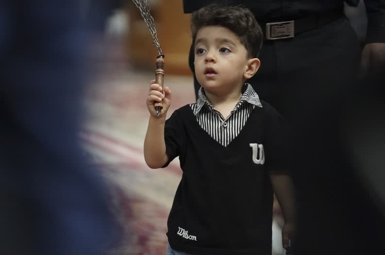 سوگواری عاشقان ثارالله در سومین حرم اهلبیت در تاسوعای حسینی