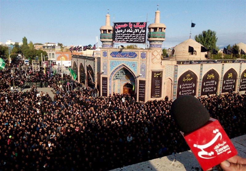 شعار "لبیک حسین لبیک" در اردبیل طنینانداز شد
