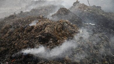 مهار80 درصد آتشسوزی در سایت پسماند صفیره اهواز