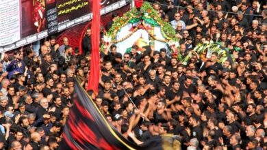 «نخلگردانی» آیین عزاداری 100 ساله در جهادیه سمنان