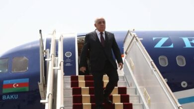 ورود نخستوزیر آذربایجان به تهران برای شرکت در مراسم تحلیف رییس جمهور