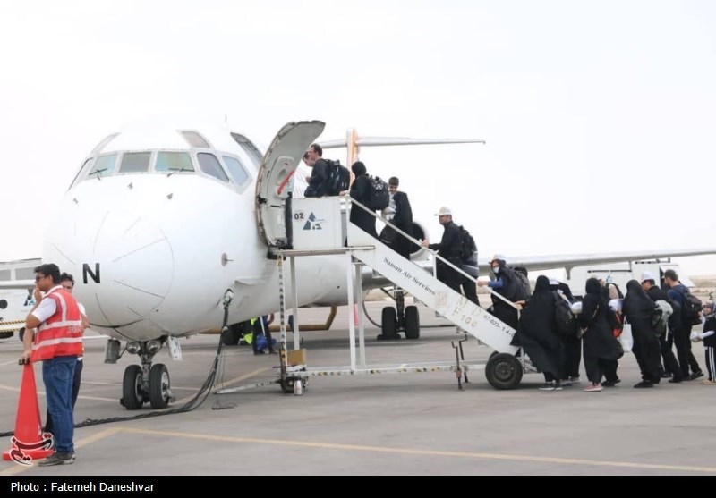 آغاز جابهجایی زائران اربعین با پرواز بندرعباس به نجف