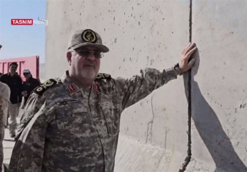 بازدید سردار پاکپور از طرح انسداد مرزهای شرق ایران + فیلم