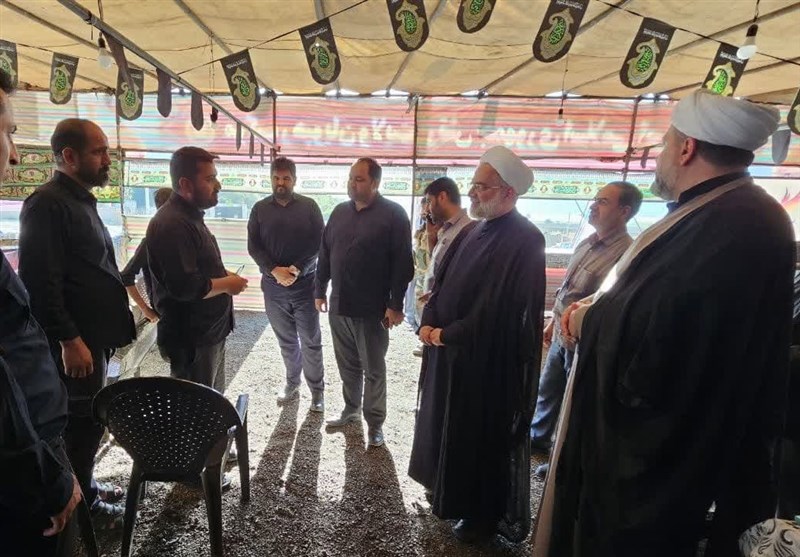 بازدید نماینده ولیفقیه در کردستان از مواکب اربعین + تصاویر
