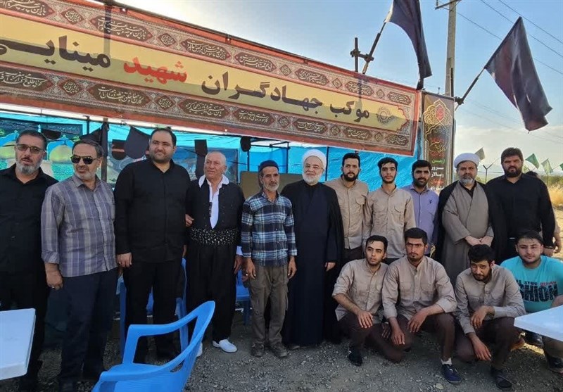 بازدید نماینده ولیفقیه در کردستان از مواکب اربعین + تصاویر
