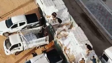 بسیج نیروهای حشد شعبی برای تامین آب موکبها در مراسم اربعین حسینی