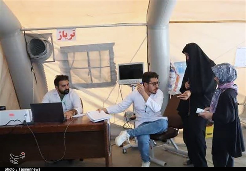 بیمارستان سپاه در باشماق پای کار زائران اربعین آمد+فیلم