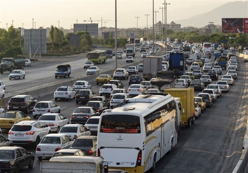 ترافیک سنگین در محورهای مازندران