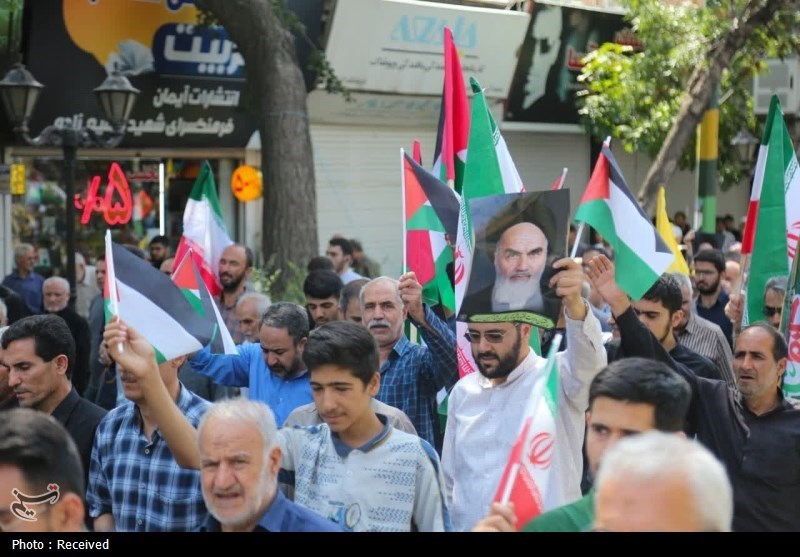 «جمعه خشم»تبریزیها برای حمایت از فلسطین+تصاویر