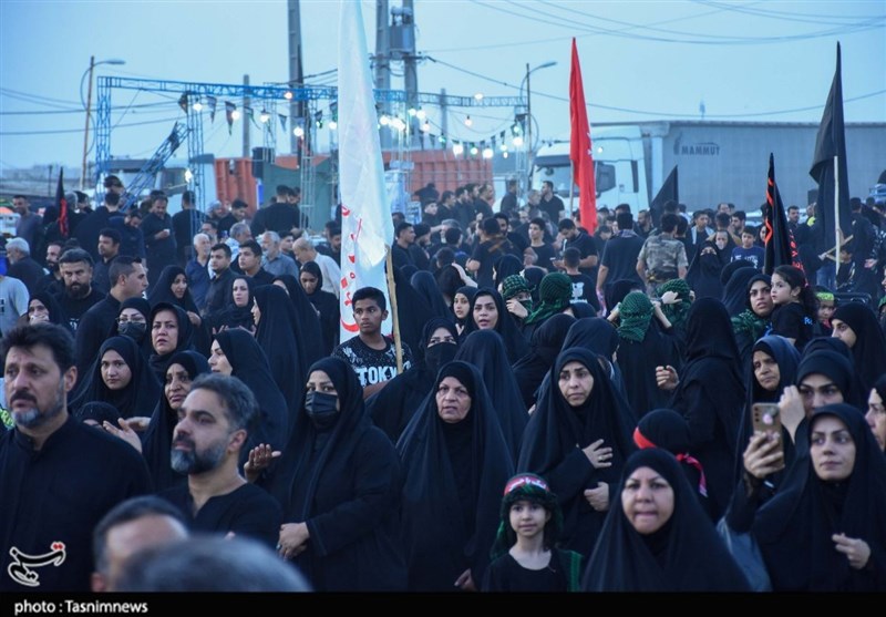 حرکت عشاقالحسین از بندر امام خمینی به کربلا + فیلم و تصاویر