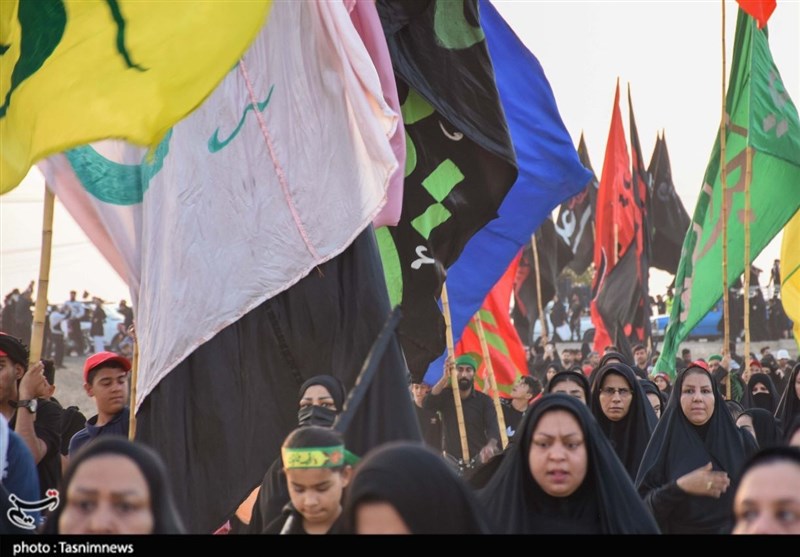 حرکت عشاقالحسین از بندر امام خمینی به کربلا + فیلم و تصاویر