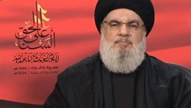 حزبالله:ادعاهای دشمن دروغ است/سخنرانی سیدحسن نصرالله