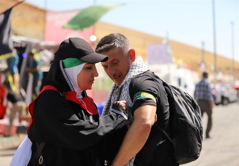 حس و حال زائران اربعین در مرز مهران + فیلم