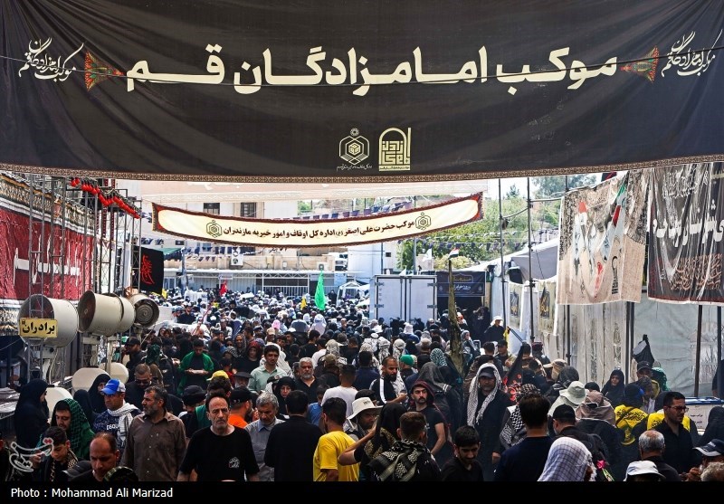 خدماترسانی موکب امامزادگان قم به زائران اربعین در سامرا