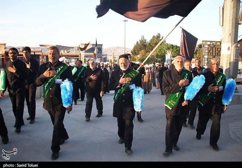 دستهروی هیئتهای عزاداری روزهای آخرماه صفر در بقاع لرستان
