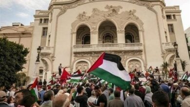 راهپیمایی تونسیها در حمایت «السنوار»