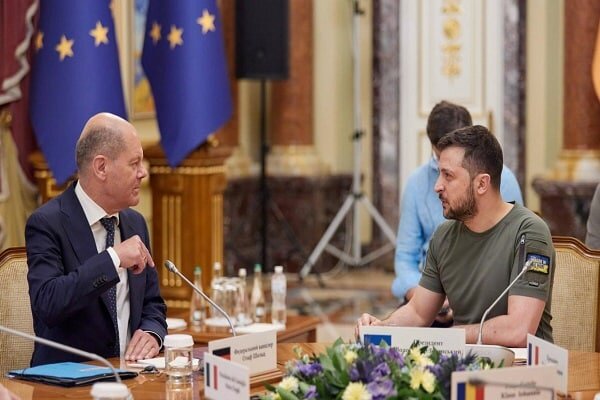 رایزنی رئیسجمهور اوکراین و صدراعظم المان