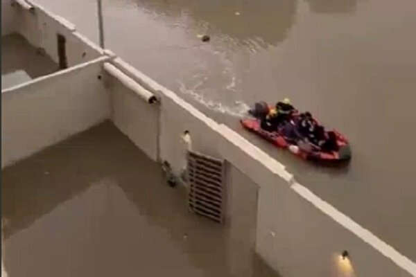 سیلابهای شدید در مدینه منوره پس از بارش سنگین شبانه+ فیلم