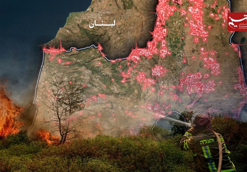 ضربه سوزان حزبالله به اسرائیل با آتش سوزی در 800 نقطه