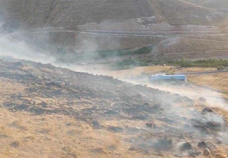 مهار آتشسوزی 10 هکتار از مراتع شهرستان اسکو