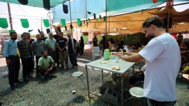 موکبهای همدان پذیرای عاشقان حسینی + تصویر