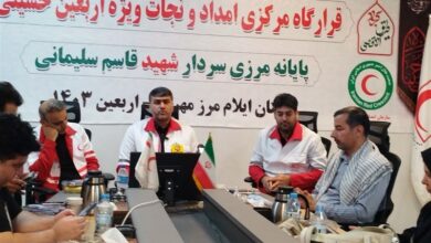 نصب 4هزار متر سایهبان در مرز مهران در قالب طرح سایه مهربانی