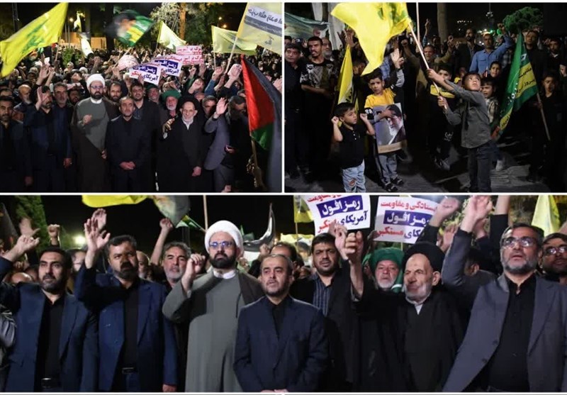 اجتماع بیرجندیها در محکومیت جنایات اسرائیل + فیلم