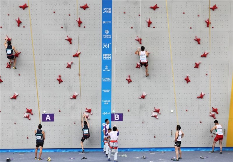 برگزیدگان مسابقات قهرمانی سنگنوردی سرعت در همدان