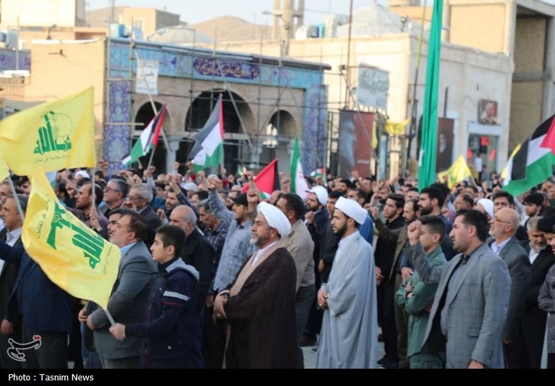 تجمع مردم شهرکرد در محکومیت جنایات اسرائیل + تصاویر