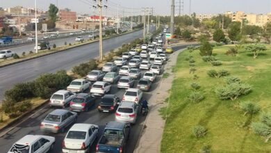 ترافیک سنگین و بیتدبیری شهرداری کرمان در آبیاری درختان+فیلم