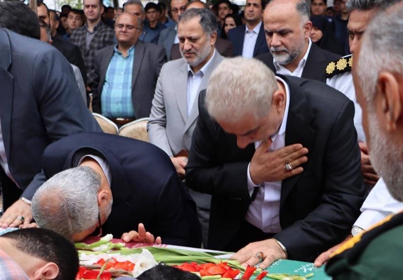 تشییع پیکر شهید تازه تفحصشده در ماسال + تصاویر