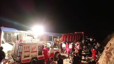 تصادف در جادۀ خرمآباد ـ اندیمشک/ 14 نفر مصدوم شدند