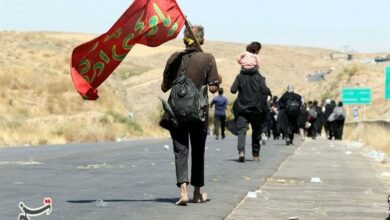 حالوهوای زائران پیاده در چندکیلومتری مشهدالرضا + عکس