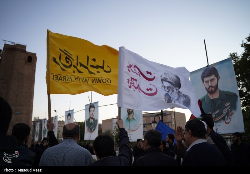 خشم مردم تبریز در محکومیت ترور سید مقاومت + فیلم