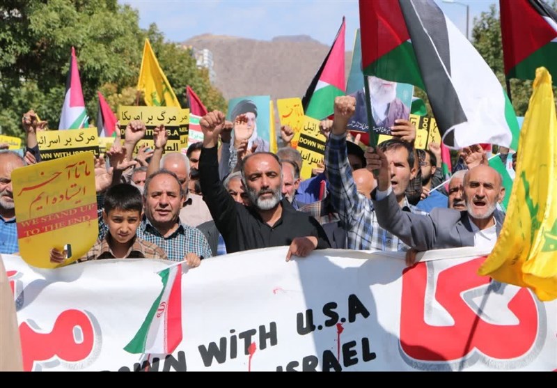 راهپیمایی زنجانیها علیه جنایات رژیم صهیونیستی+عکس