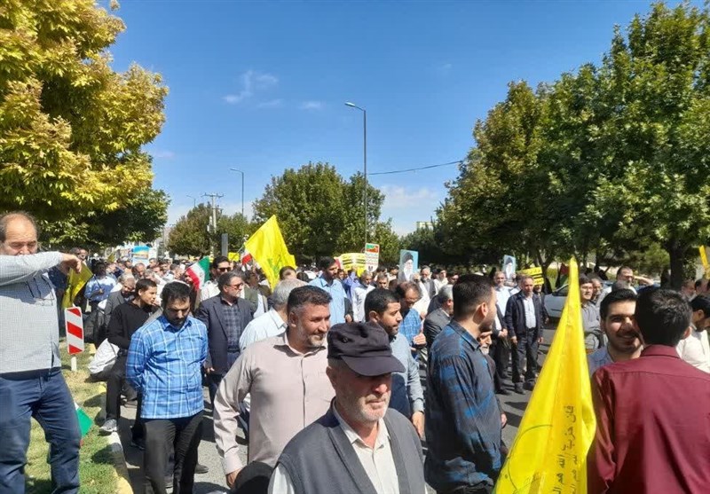 راهپیمایی زنجانیها علیه جنایات رژیم صهیونیستی+عکس